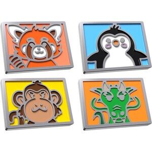 HyperX Badge Pack – Swappable Magnetic Badges, Alloy Rise Compatible NEW